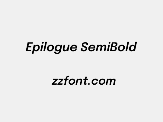 Epilogue SemiBold
