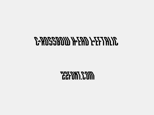 Crossbow Head Leftalic