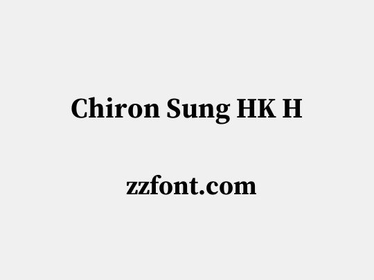Chiron Sung HK H