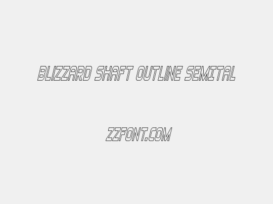 Blizzard Shaft Outline SemItal
