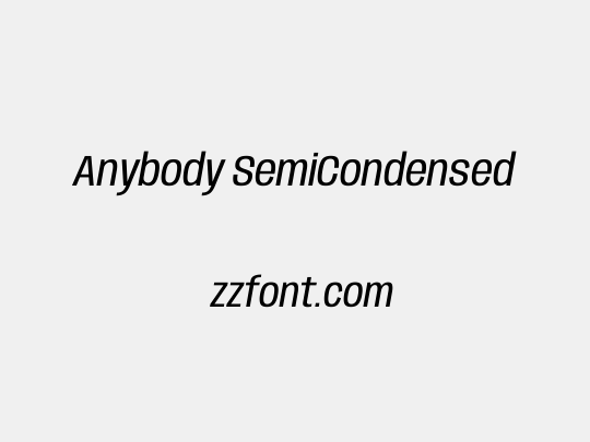 Anybody SemiCondensed