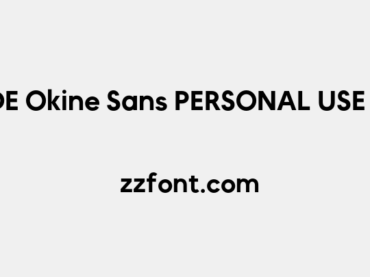 MADE Okine Sans PERSONAL USE Medium