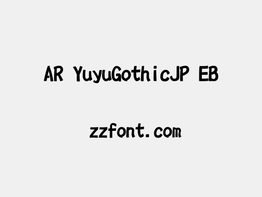 AR YuyuGothicJP EB