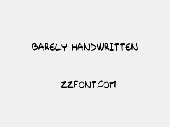 Barely_Handwritten
