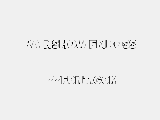Rainshow Emboss