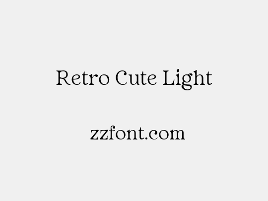 Retro Cute Light