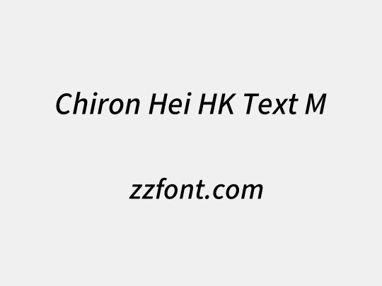 Chiron Hei HK Text M