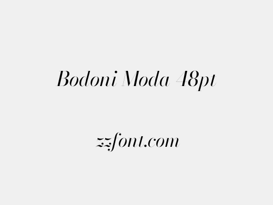 Bodoni Moda 48pt