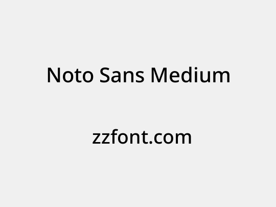 Noto Sans Medium