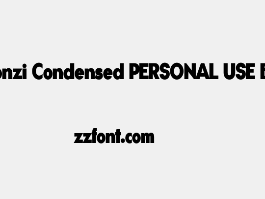 Gonzi Condensed PERSONAL USE Black