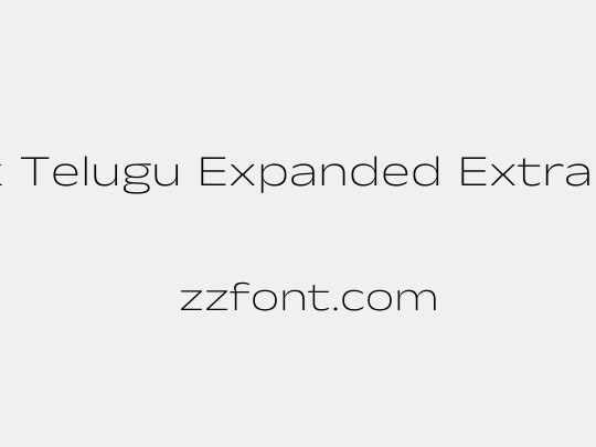 Anek Telugu Expanded ExtraLight