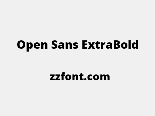 Open Sans ExtraBold
