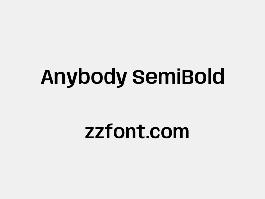 Anybody SemiBold