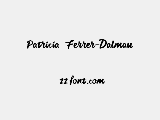 Patricia Ferrer-Dalmau