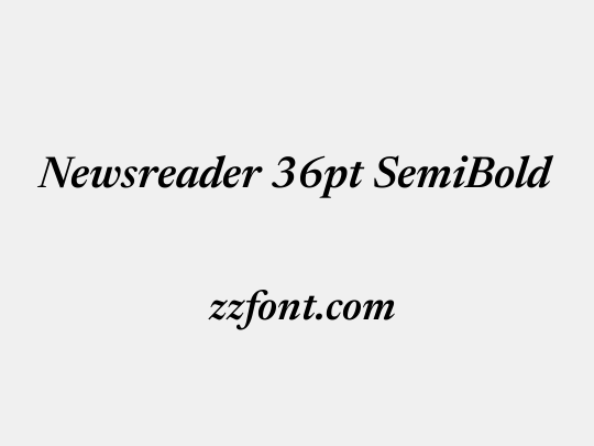 Newsreader 36pt SemiBold