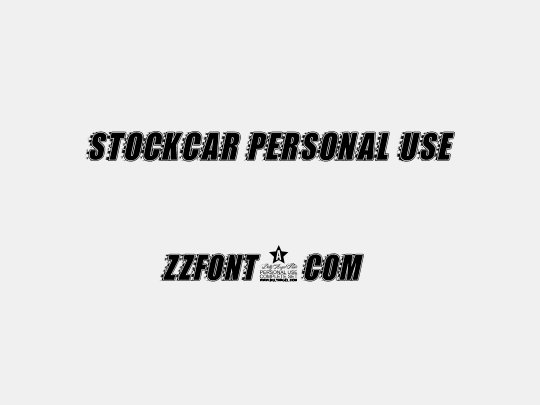 STOCKCAR PERSONAL USE