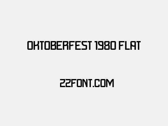 Oktoberfest 1980 Flat