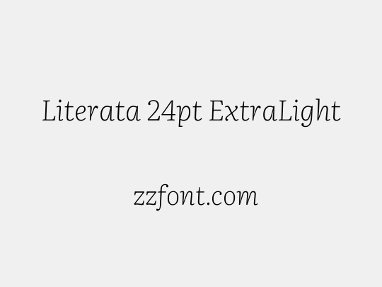 Literata 24pt ExtraLight