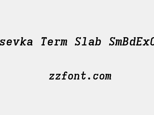 Iosevka Term Slab SmBdExObl