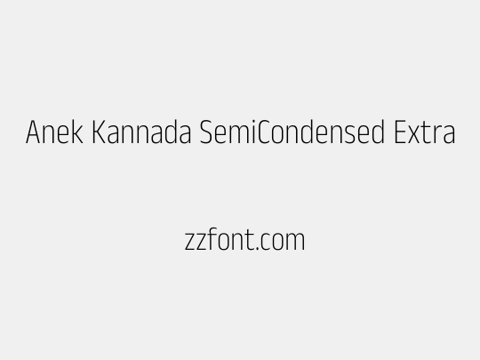 Anek Kannada SemiCondensed ExtraLight