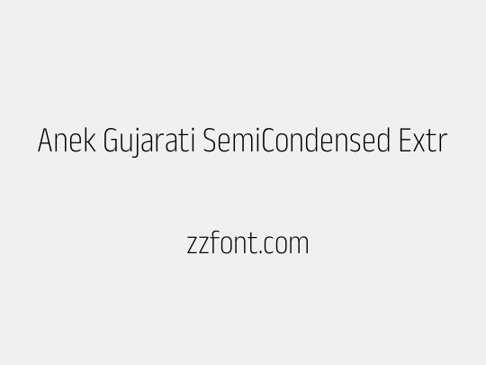 Anek Gujarati SemiCondensed ExtraLight