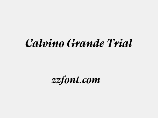 Calvino Grande Trial