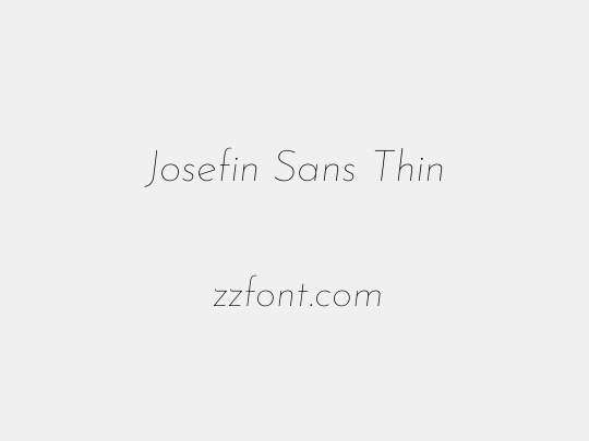 Josefin Sans Thin