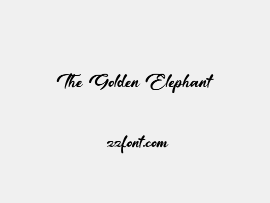 The Golden Elephant
