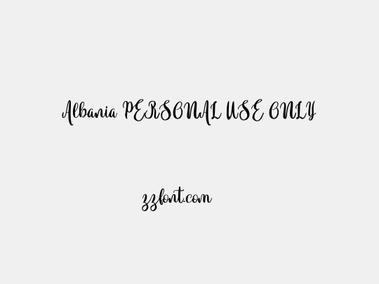 Albania PERSONAL USE ONLY