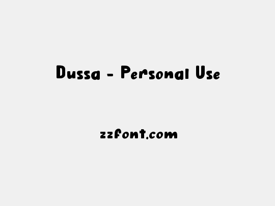 Dussa - Personal Use