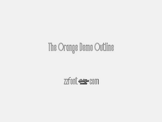 The Orange Demo Outline