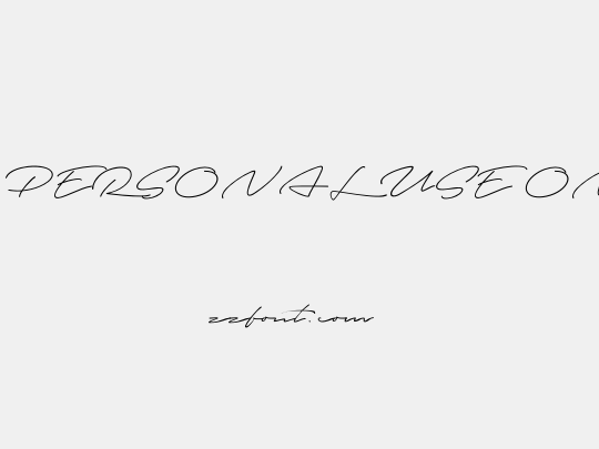 Autografia PERSONAL USE ONLY Thin