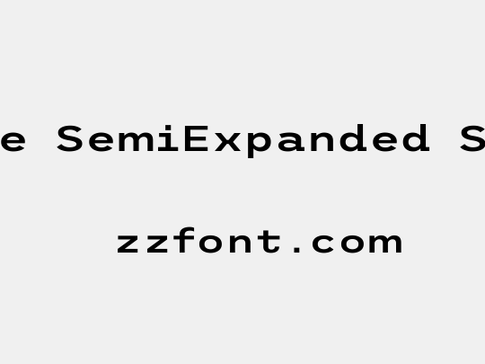 Trispace SemiExpanded SemiBold