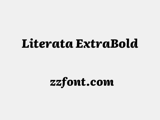 Literata ExtraBold