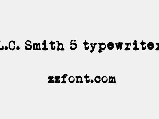 L.C. Smith 5 typewriter