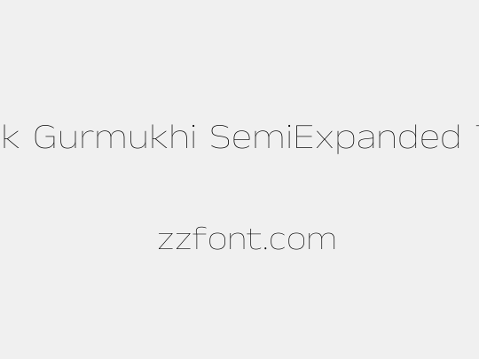 Anek Gurmukhi SemiExpanded Thin