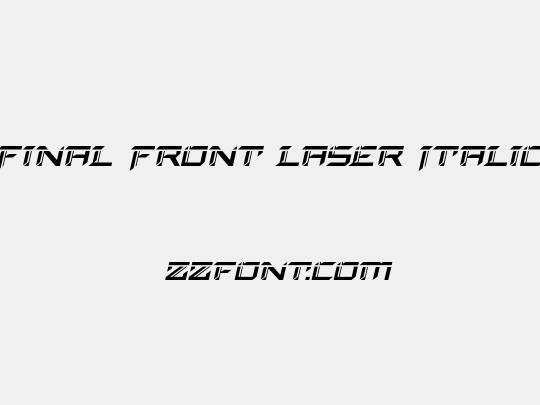 Final Front Laser Italic