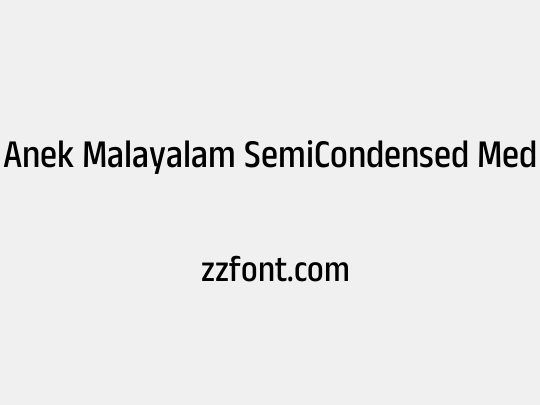 Anek Malayalam SemiCondensed Medium