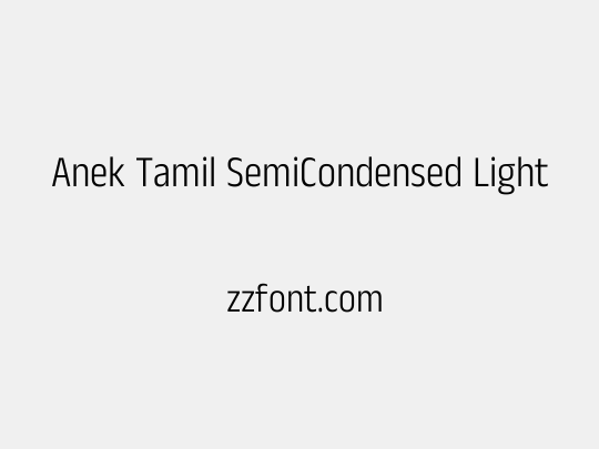 Anek Tamil SemiCondensed Light