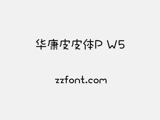 华康皮皮体P W5