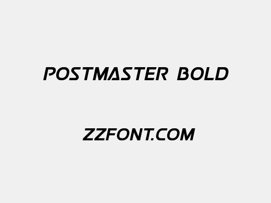 Postmaster Bold