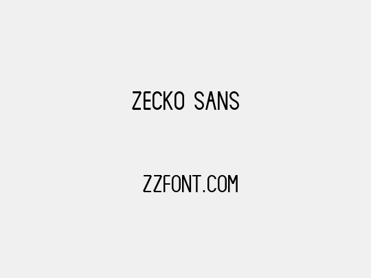 Zecko Sans