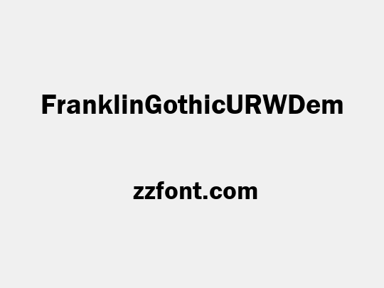 FranklinGothicURWDem