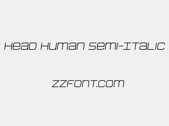 Head Human Semi-Italic