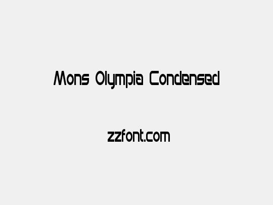 Mons Olympia Condensed