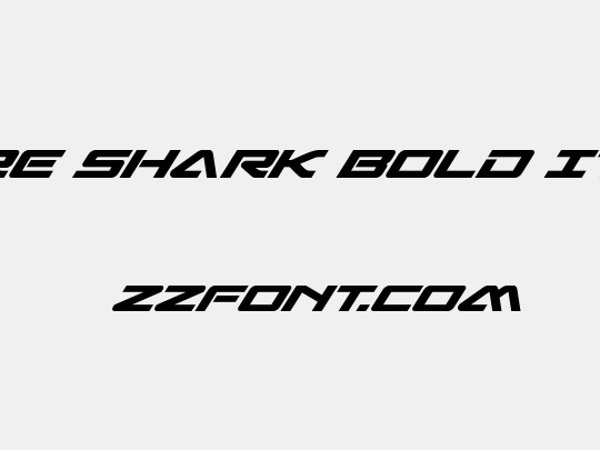Sabre Shark Bold Italic