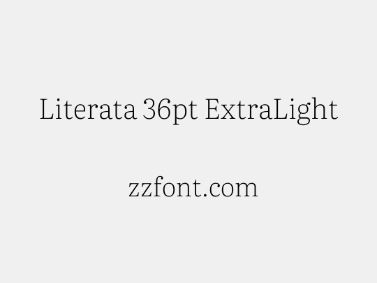 Literata 36pt ExtraLight