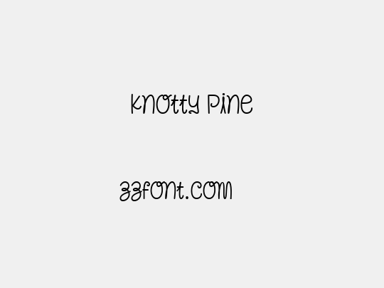 Knotty Pine