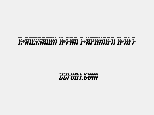 Crossbow Head Expanded Half