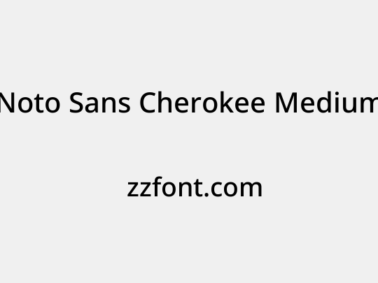 Noto Sans Cherokee Medium